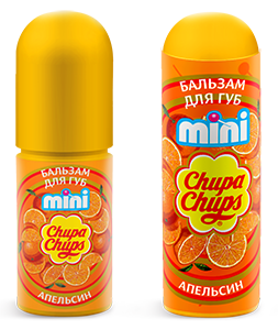 Бальзам для губ Chupa Chups mini Апельсин в художественной коробочке