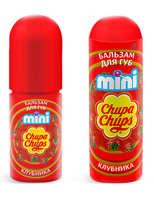 Бальзам для губ Chupa Chups mini Клубника в художественной коробочке